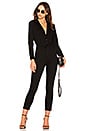 view 1 of 3 Take Me Out Fitted Jumpsuit in Black