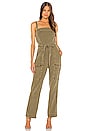 view 1 of 3 Go West Utility Jumpsuit in Moss