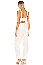 view 4 of 4 Go West Utility Jumpsuit in White