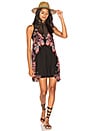 view 1 of 3 VESTIDO CAMISOLA ESTAMPADO MARSHA in Black Combo