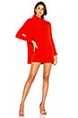 view 1 of 3 Ottoman Slouchy Tunic Sweater Dress in Red