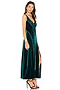 view 2 of 3 Spliced Velvet Maxi Dress in Green