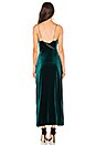 view 3 of 3 Spliced Velvet Maxi Dress in Green