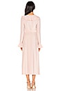 view 3 of 4 One More Time Lurex Wrap Dress in Peach