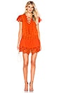 view 1 of 3 Esperanza Eyelet Mini Dress in Orange