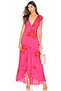 view 1 of 3 She's A Waterfall Maxi Dress in Pink Combo