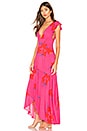 view 2 of 3 She's A Waterfall Maxi Dress in Pink Combo