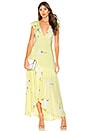 view 1 of 3 She's A Waterfall Maxi Dress in Yellow Combo