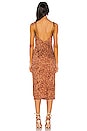 SHOW STOPPER WOVEN MIDI DRESS
