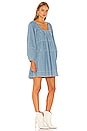 view 2 of 3 Blue Jean Babydoll Dress in Washed Denim