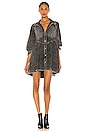 view 1 of 3 Hannah Mini Denim Dress in Black