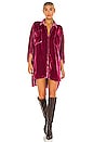 view 1 of 3 Lux Velvet Shirt Dress in Fairytale