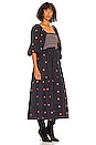 view 2 of 3 Dahlia Embroidered Maxi Dress in Black Combo