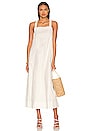 view 1 of 3 VESTIDO MIDI FREE PEOPLE DESERT HEARTS APRON in Bright White