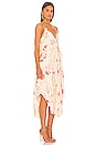 view 2 of 3 Audrey Printed Maxi Dress in Copper & Rose Combo
