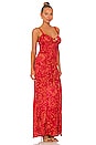 view 2 of 3 Mystical Mindset Printed Dress in Scarlett Combo