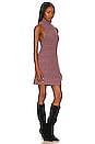 view 2 of 3 Claude Mini Dress in Brandy Wine Combo