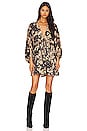 view 1 of 3 Printed Arzel Mini Dress in Black Combo