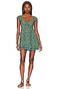view 1 of 3 ROBE COURTE FREE PEOPLE TABITHA in Teal Combo