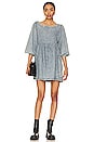 view 1 of 3 ROBE COURTE FREE PEOPLE GET OBSESSED in Acidlight Blue