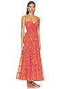 view 2 of 3 Sundrenched Printed Maxi in Hot Pink Combo