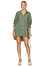 view 1 of 3 Hannah Poplin Dress in Army