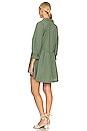 view 3 of 3 Hannah Poplin Dress in Army