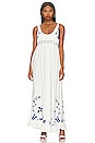 view 1 of 3 Magda Dress in Ivory Indigo
