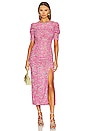 view 1 of 3 Briella Midi Dress in Hot Pink Combo