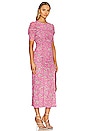 view 2 of 3 Briella Midi Dress in Hot Pink Combo