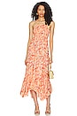 view 1 of 3 Heat Wave Maxi Dress in Dusk Coral Combo