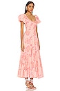 view 2 of 3 Short Sleeve Sundrenched Maxi Dress In Pinky Combo in Pinky Combo