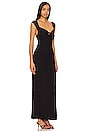 view 2 of 4 Eleni Bodycon Maxi Dress in Black
