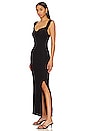 view 3 of 4 Eleni Bodycon Maxi Dress in Black