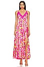 view 1 of 3 All A Bloom Maxi Dress In Neon Pop Combo in Neon Pop Combo