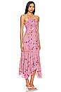 view 2 of 3 Heat Wave Printed Maxi Dress In Pink Combo in Pink Combo