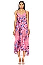 view 1 of 3 X Intimately FP First Date Printed Maxi Slip in Sweet Pink Combo