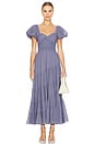 view 1 of 3 Short Sleeve Sundrenched Maxi Dress in Blue Granite