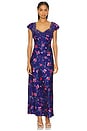 view 1 of 3 VESTIDO FREE PEOPLE BUTTERFLY BABE in Navy Combo