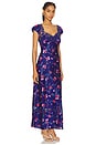 view 2 of 3 VESTIDO FREE PEOPLE BUTTERFLY BABE in Navy Combo