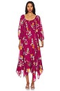 view 1 of 4 MAXIVESTIDO FREE PEOPLE MORNING GLORY in Earth Red Combo