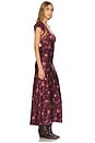 view 2 of 3 VESTIDO MIDI FREE PEOPLE BUTTERFLY BABE in Brown