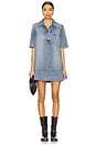 view 1 of 3 Remino Denim Mini Dress in Ocean Blue