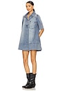 view 2 of 3 Remino Denim Mini Dress in Ocean Blue