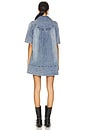 view 3 of 3 Remino Denim Mini Dress in Ocean Blue