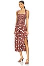view 1 of 4 Raylon Midi Dress in Chocolate Combo
