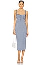 view 1 of 4 Lucinda Midi Dress in Indigo Combo