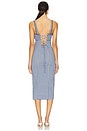 view 3 of 4 Lucinda Midi Dress in Indigo Combo