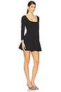 view 2 of 3 x free-est Onda Sleeved Mini Dress In Black in Black