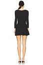 view 3 of 3 x free-est Onda Sleeved Mini Dress In Black in Black